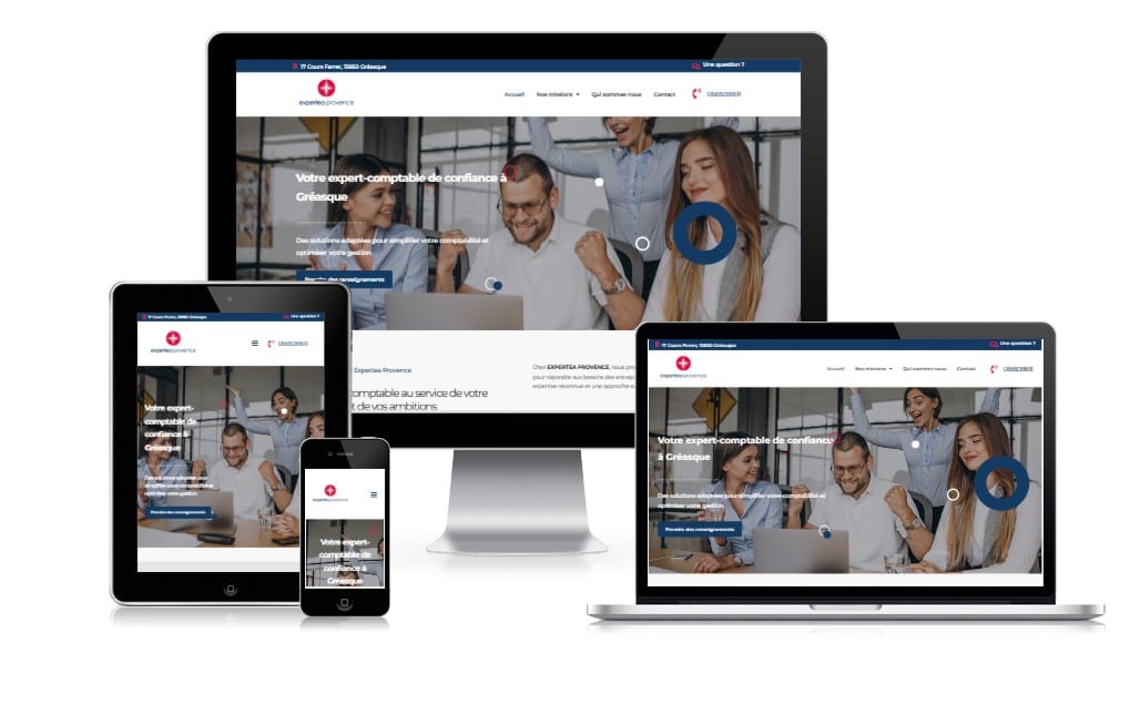 réalisation site internet responsive expert comptable
